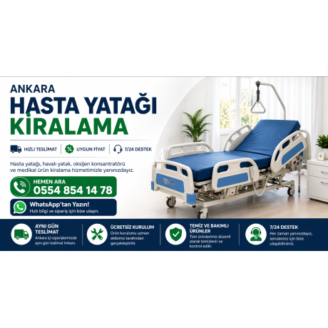 Ankara Hasta Yatağı Kiralama
